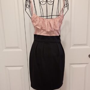 Forever 21 Pink and Black Pencil Skirt